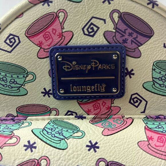 Disney Parks Loungefly Mad Tea Party Mini Backpack Alice In Wonderland Tea Cups - Picture 13 of 13